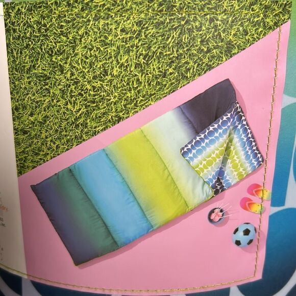 Sun Squad Kids' Printed Sleep Bag with Carrying Bag Stripe NWT - Picture 8 of 8